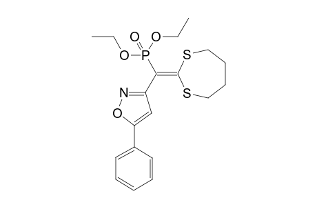Diethyl (1,3-dithiepan-2-ylidene)(5-phenylisoxazol-3-yl)methylphosphonate