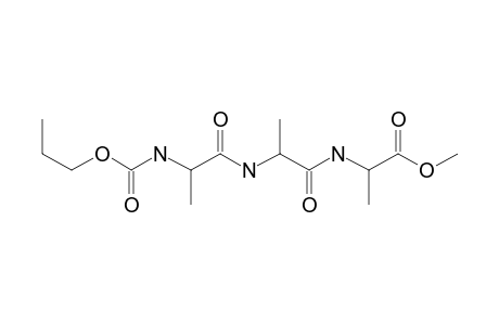 ala-ala-ala, N-(N-Propyloxycarbonyl)-, methyl ester (2)