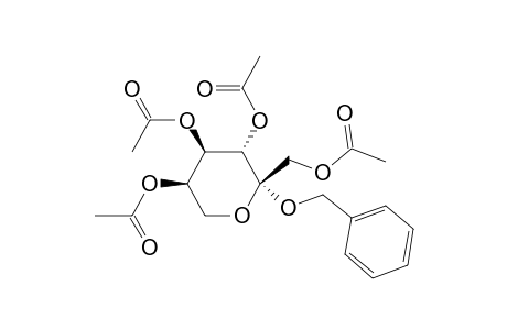 .beta.-D-Fructopyranoside, phenylmethyl, tetraacetate