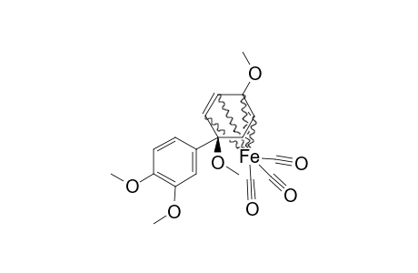 (+/-)-TRICARBONYL-[(1,2,3,4-ETA)-5-ALPHA-(3',4'-DIMETHOXYPHENYL)-2,5-BETA-DIMETHOXY-1,3-CYCLOHEXADIENE]-IRON-(0)