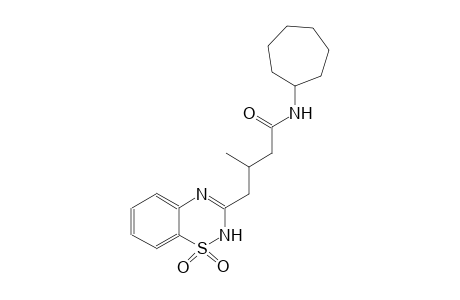 2H-1,2,4-benzothiadiazine-3-butanamide, N-cycloheptyl-beta-methyl-, 1,1-dioxide