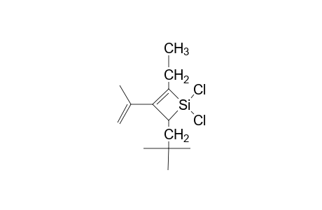 1,1-DICHLORO-2-ETHYL-3-(1'-METHYLETHENYL)-4-NEOPENTYL-1-SILACYCLOBUT-2-ENE