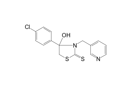 Thiazolidine-2-thione, 4-(4-chlorophenyl)-4-hydroxy-3-(3-pyridylmethyl)-