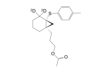 3-[(1S,6S)-6-(p-Tolylthio)(5,5-2H2)bicyclo[4.1,0]hept-1-yl]propyl acetate
