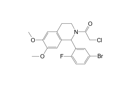 1-[1-(5-bromo-2-fluoro-phenyl)-6,7-dimethoxy-3,4-dihydro-1H-isoquinolin-2-yl]-2-chloro-ethanone