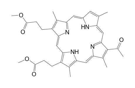 21H,23H-Porphine-2,18-dipropanoic acid, 8-acetyl-3,7,12,17-tetramethyl-, dimethyl ester