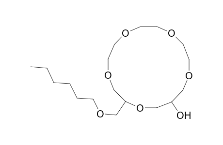 1,4,7,10,13-Pentaoxacyclohexadecan-15-ol, 2-[(hexyloxy)methyl]-