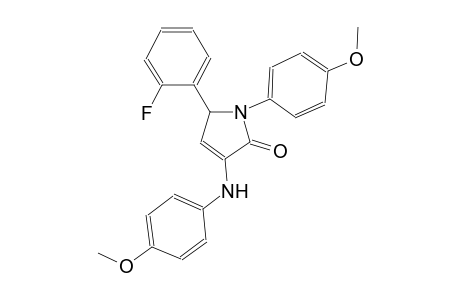 5-(2-fluorophenyl)-3-(4-methoxyanilino)-1-(4-methoxyphenyl)-1,5-dihydro-2H-pyrrol-2-one