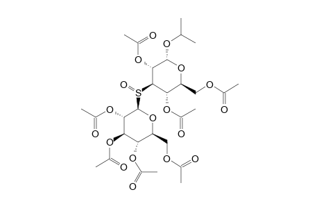 (2-PROPYL-2,4,6-TRI-O-ACETYL-ALPHA-D-GLUCOPYRANOSYL-3-YL)-(2,3,4,6-TETRA-O-ACETYL-BETA-D-GLUCOPYRANOSYL)-(R)-SULFOXIDE