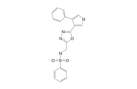 2-(PHENYLSULFONYLAMINOMETHYL)-5-(4-PHENYL-1H-PYRROLE-3-YL)-1,3,4-OXADIAZOLE