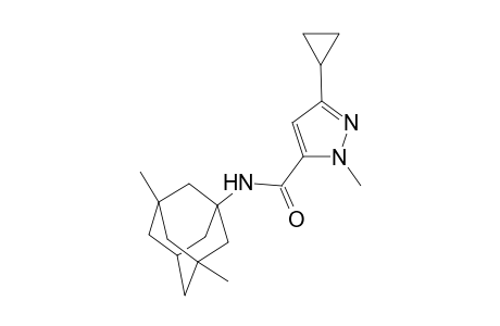 1H-Pyrazole-5-carboxamide, 3-cyclopropyl-N-(3,5-dimethyltricyclo[3.3.1.1(3,7)]dec-1-yl)-1-methyl-