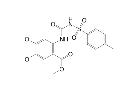 methyl 4,5-dimethoxy-2-[({[(4-methylphenyl)sulfonyl]amino}carbonyl)amino]benzoate