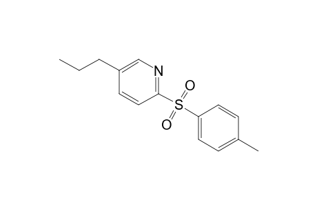 2-(4-methylphenyl)sulfonyl-5-propylpyridine