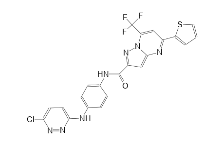 pyrazolo[1,5-a]pyrimidine-2-carboxamide, N-[4-[(6-chloro-3-pyridazinyl)amino]phenyl]-5-(2-thienyl)-7-(trifluoromethyl)-