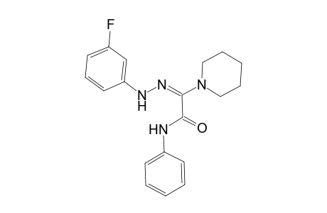 (Z)-2-Piperidin-1-yl-N-(phenyl)-2-[(3-fluorophenyl)hydrazono]acetamide
