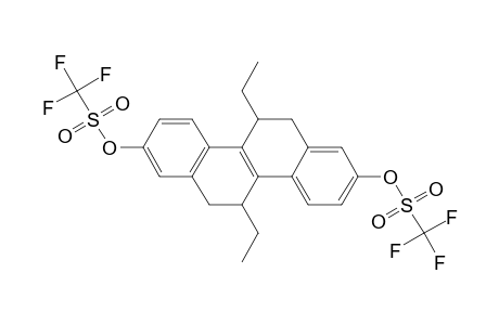 5,11-trans-Diethyl-2,8-bis[(trifluoromethanesulfonyl)oxy]-5,6,11,12-tetrahydrocyrysene