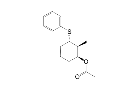 (1S*,2S*,3S*)-2-Methyl-3-phenylthiocyclohexanol acetate