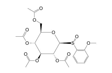 1-deoxy-1-[(o-methoxyphenyl)sulfinyl]-beta-D-glucopyranose, tetraacetate