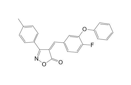 4-(4-Fluoro-3-phenoxy-benzylidene)-3-p-tolyl-4H-isoxazol-5-one