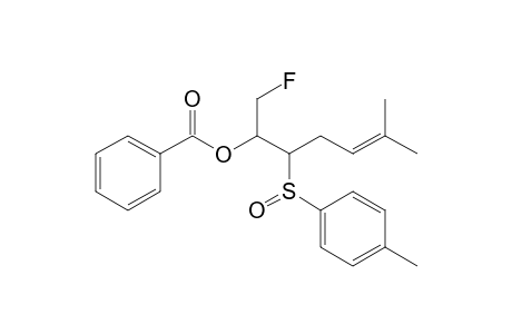 6-Methyl-1-fluoro-3-[(4'-methylphenyl)sulfinyl]hept-5-en-2-yl benzoate