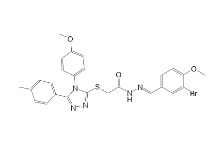N'-[(E)-(3-bromo-4-methoxyphenyl)methylidene]-2-{[4-(4-methoxyphenyl)-5-(4-methylphenyl)-4H-1,2,4-triazol-3-yl]sulfanyl}acetohydrazide