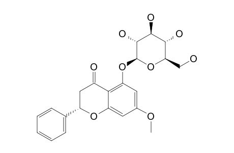PINOSTROBIN-5-O-BETA-D-GLUCOPYRANOSIDE