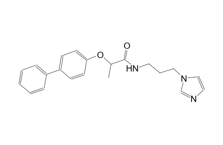 2-([1,1'-biphenyl]-4-yloxy)-N-[3-(1H-imidazol-1-yl)propyl]propanamide
