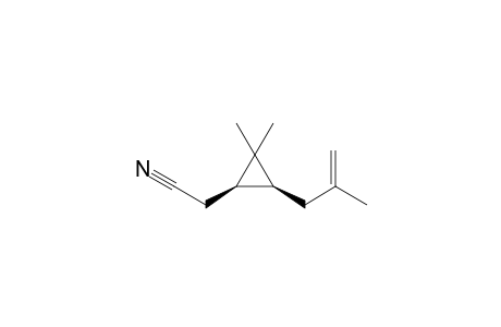 (1R,3S)-2,2-Dimethyl-3-(2-methyl-2-propenyl)cyclopropaneacetonitrile