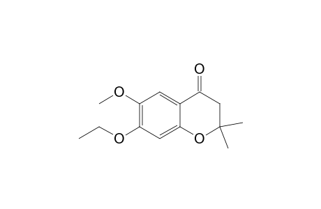 2,2-Dimethyl-7-ethoxy-6-methoxy-4-chromanone