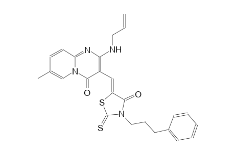 2-(allylamino)-7-methyl-3-{(Z)-[4-oxo-3-(3-phenylpropyl)-2-thioxo-1,3-thiazolidin-5-ylidene]methyl}-4H-pyrido[1,2-a]pyrimidin-4-one
