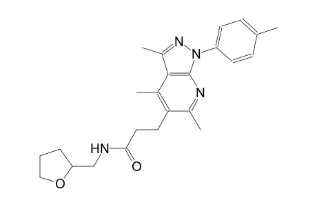 1H-pyrazolo[3,4-b]pyridine-5-propanamide, 3,4,6-trimethyl-1-(4-methylphenyl)-N-[(tetrahydro-2-furanyl)methyl]-