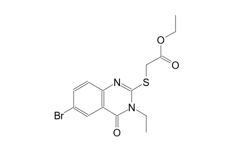ethyl [(6-bromo-3-ethyl-4-oxo-3,4-dihydro-2-quinazolinyl)sulfanyl]acetate