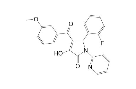 5-(2-fluorophenyl)-3-hydroxy-4-(3-methoxybenzoyl)-1-(2-pyridinyl)-1,5-dihydro-2H-pyrrol-2-one