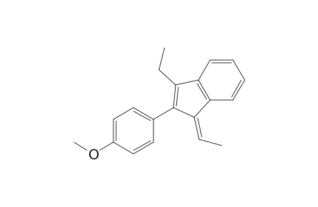 1H-Indene, 3-ethyl-1-ethylidene-2-(4-methoxyphenyl)-, (E)-