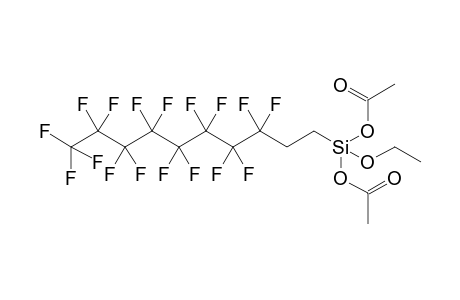 di(acetoxy)(ethoxy)(1H,1H,2H,2H-heptadecafluorodecyl)silane