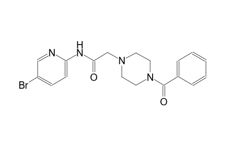 2-(4-benzoyl-1-piperazinyl)-N-(5-bromo-2-pyridinyl)acetamide
