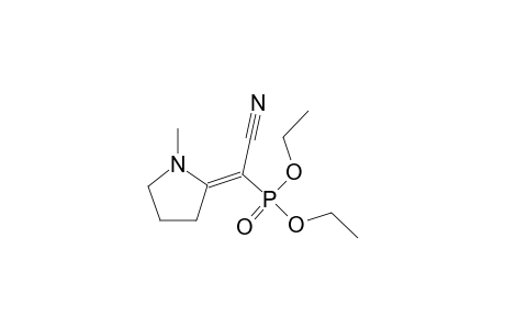 diethyl (E)-cyano(1-methyl-2-pyrrolidinylidene)methylphosphonate