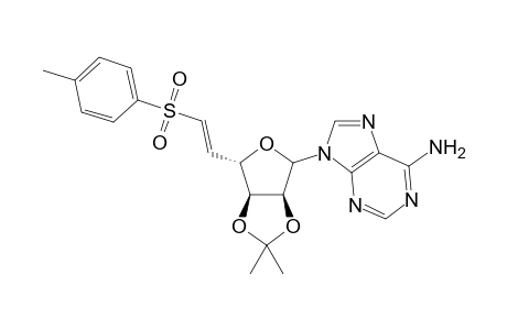 9-(5,6-Dideoxy-2,3-O-isopropylidene-6-(p-toluenesulfonyl)-.beta.-D-ribo-hex-5(E)-enofuranosyl)adenine