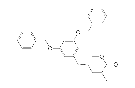 Methyl 5-[3',5'-bis(benzyloxy)phenyl]-2(R,S)-methyl-4-pentenoate