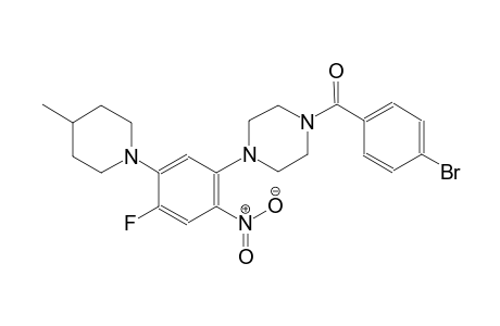 piperazine, 1-(4-bromobenzoyl)-4-[4-fluoro-5-(4-methyl-1-piperidinyl)-2-nitrophenyl]-