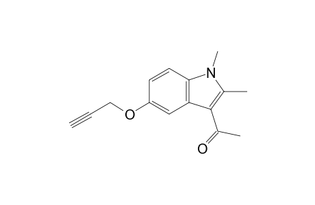 1-[1,2-Dimethyl-5-(prop-2-ynyloxy)-1H-indol-3-yl]ethanone