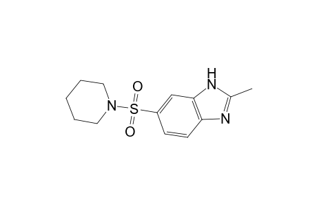 2-Methyl-6-(1-piperidinylsulfonyl)-1H-benzimidazole