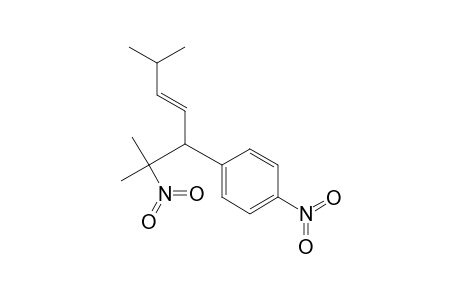 Benzene, 1-[4-methyl-1-(1-methyl-1-nitroethyl)-2-pentenyl]-4-nitro-, (E)-