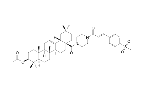 (3-ACETOXY-OLEAN-12-EN-28-YL)-[4-(4'-METHYLSULFONYL)-CINNAMAMIDO-PIPERAZIN-1-YL]-METHANONE