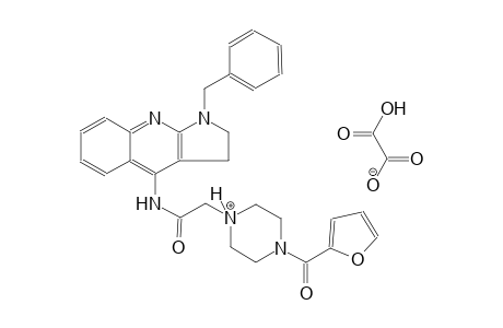 1-(2-((1-benzyl-2,3-dihydro-1H-pyrrolo[2,3-b]quinolin-4-yl)amino)-2-oxoethyl)-4-(furan-2-carbonyl)piperazin-1-ium carboxyformate