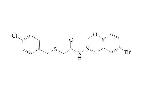 acetic acid, [[(4-chlorophenyl)methyl]thio]-, 2-[(E)-(5-bromo-2-methoxyphenyl)methylidene]hydrazide