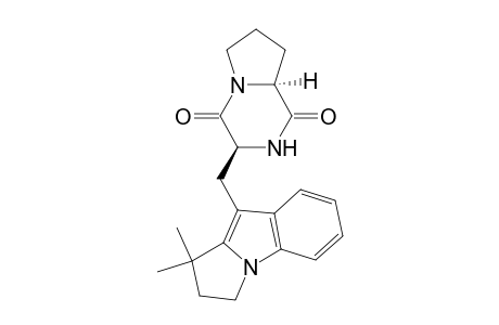 Pyrrolo[1,2-a]pyrazine-1,4-dione, 3-[(2,3-dihydro-1,1-dimethyl-1H-pyrrolo[1,2-a]indol-9-yl)methyl]hexah ydro-, (3S-trans)-