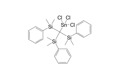 (Trichloro)-{tris[dimethyl(phenyl)silyl]methyl}-stannane