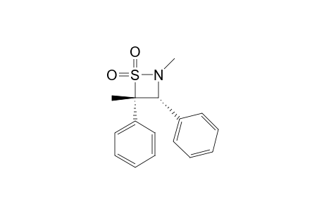 1,2-Thiazetidine, 2,4-dimethyl-3,4-diphenyl-, 1,1-dioxide, cis-(.+-.)-
