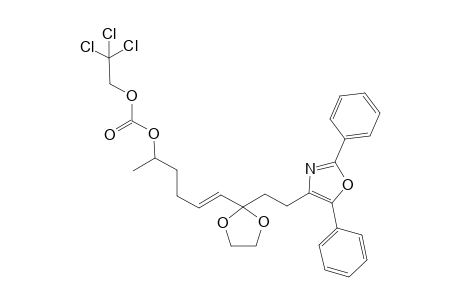 4-(3-Dioxolan-8-(2',2',2'-trichloroethoxycarbonyloxy)-4E-nonen)-2,5-diphenyloxazole